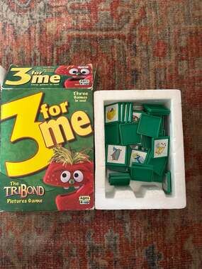 3 for Me: The TriBond Pictures Game - Vintage 1999 Children's Board Game